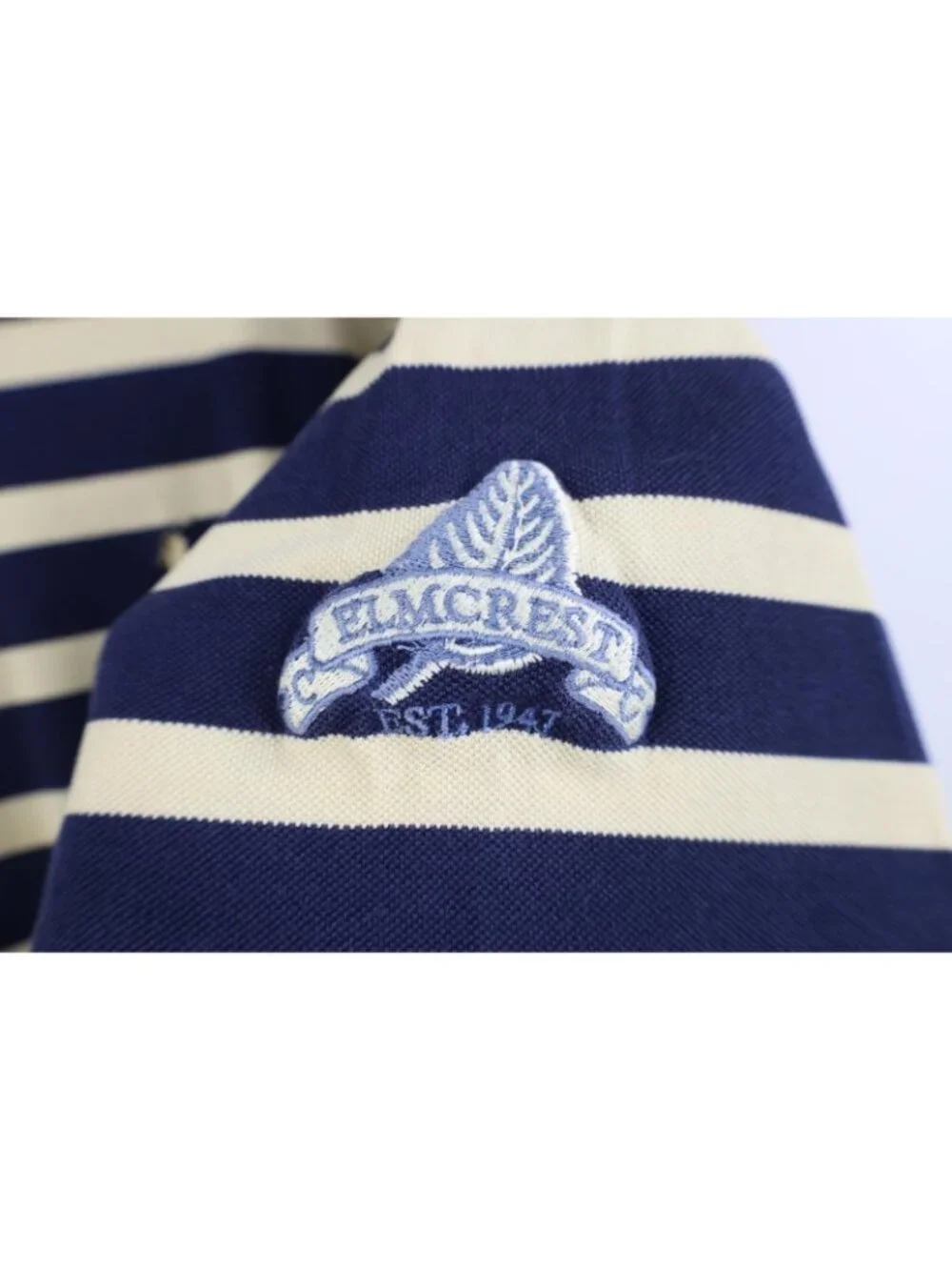 Vintage Polo Golf Ralph Lauren Mens Medium Faded Striped Color Block Polo Shirt